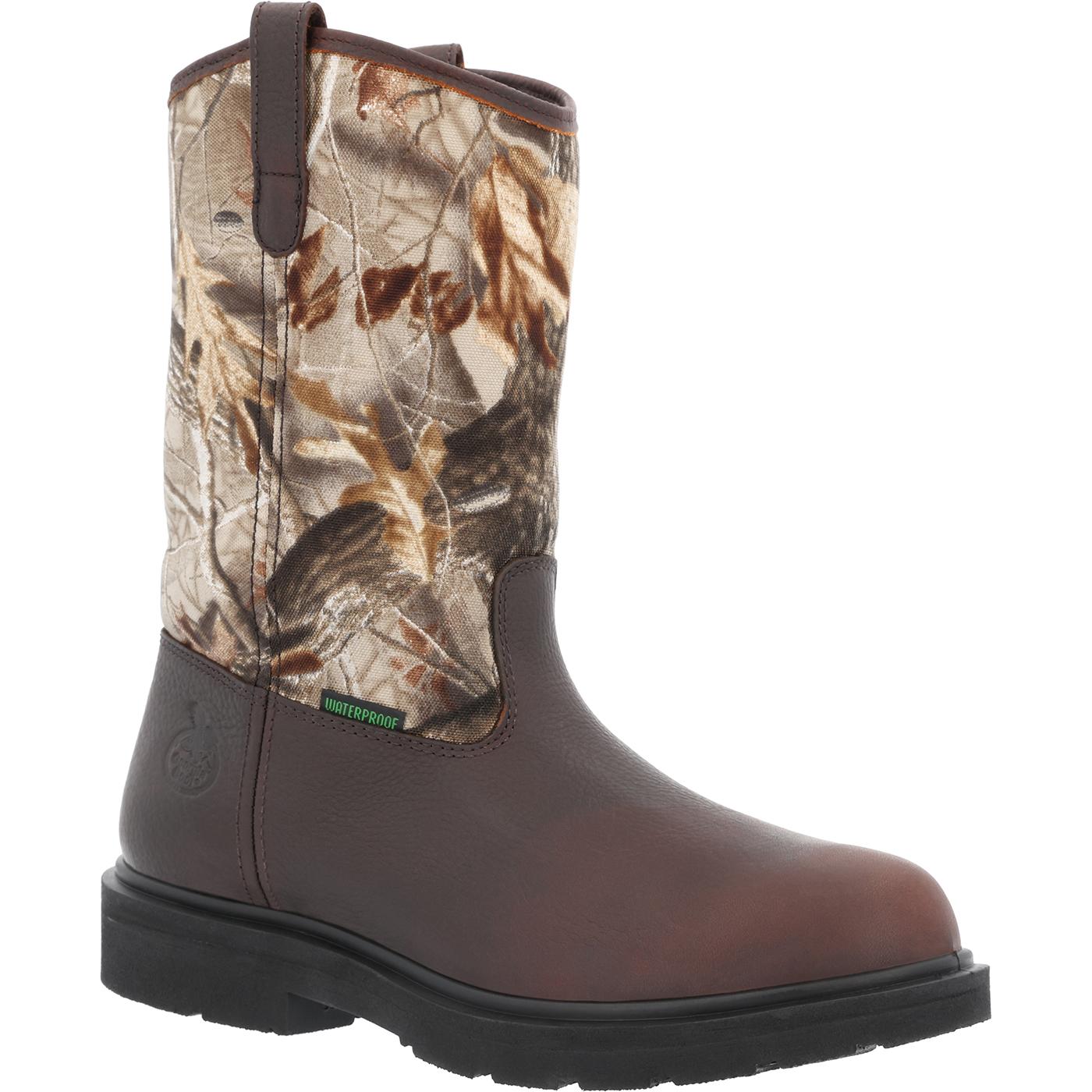Camo Leather Boots