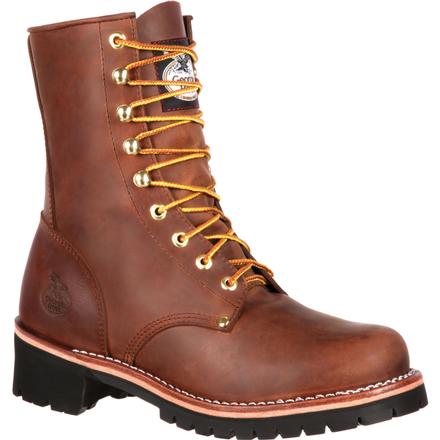 logger style work boots