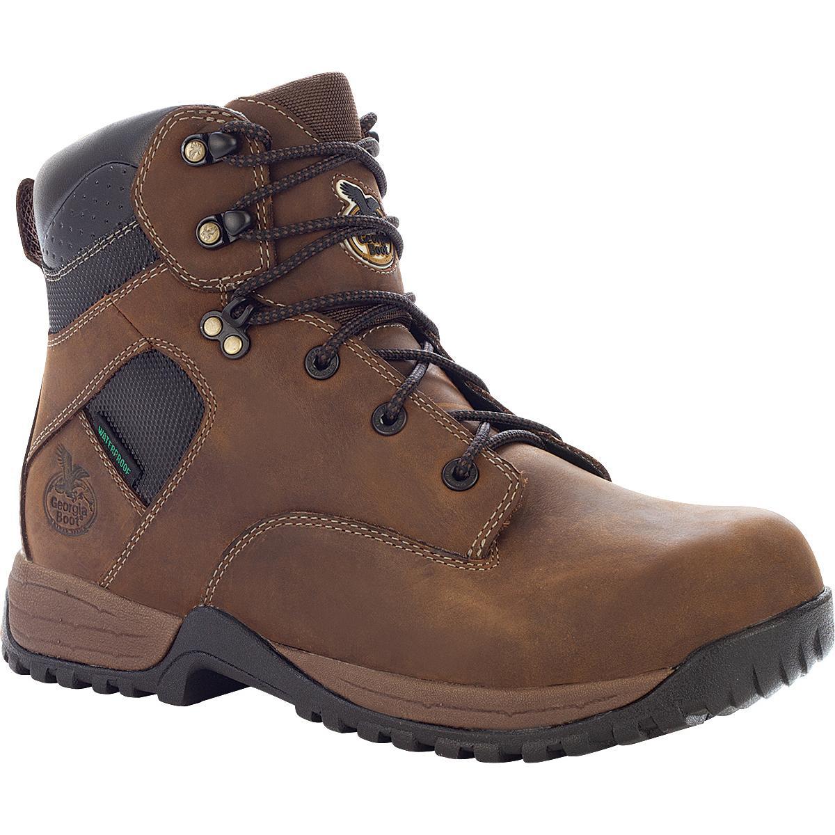Georgia Boot: Men's Steel Toe Waterproof Leather Work Hiker - Style #G7774