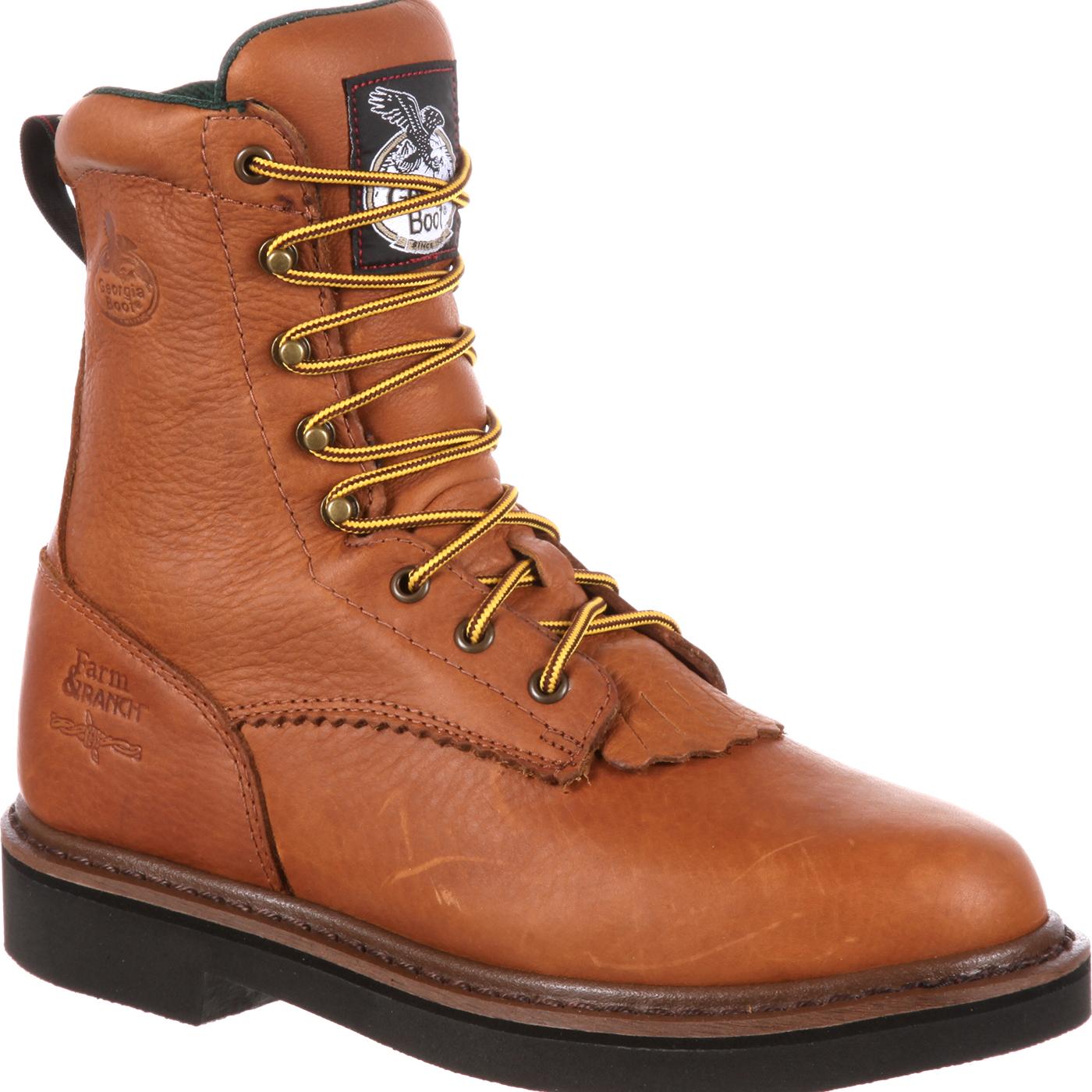 Georgia Boot Men s Lacer Work Boots with SPR leather G7013